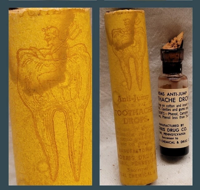 Schems Anti-Jump Toothache Drops Great Devil Climbing In Molar Graphics York PA