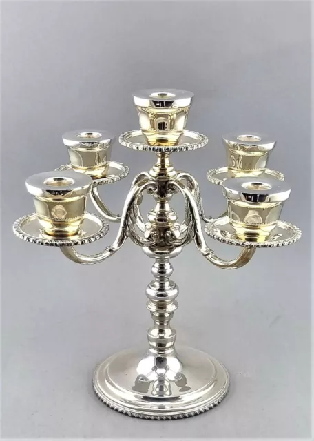 Monumentaler Kerzenständer Sterling Silber Leuchter 1 von 2 Tane Mexico (P101) 3