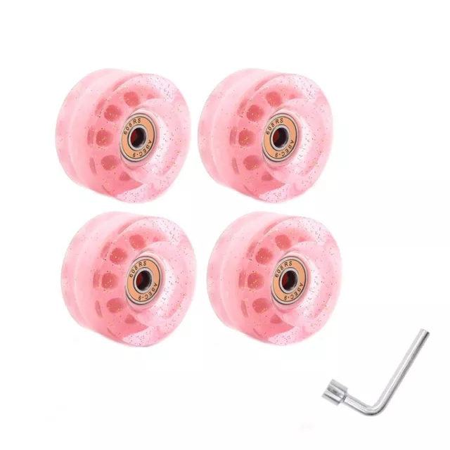 4-Piece 32 x 58mm 82A Roller Skate Wheels with Bearings for Indoor or9333