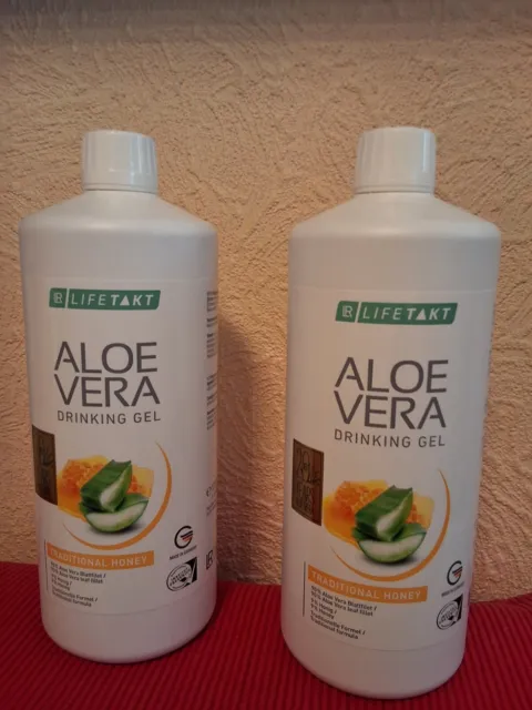 Aloe vera drinking gel honig 1000 L  2 Flaschen   MHD 05. 2024