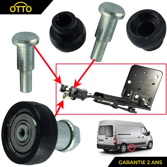 Galet de Porte Latérale Coulissante Pour RENAULT MASTER 3 OPEL MOVANO 745970687R
