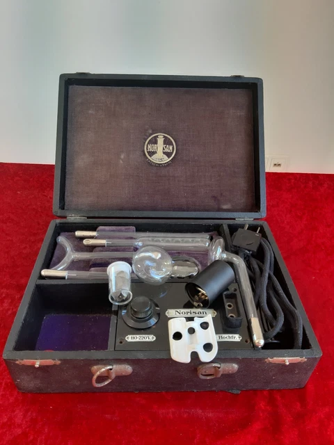 Hochfrequenz Therapie Gerät Norisan antik Strahlen Elektro Arzt Medizin um 1920
