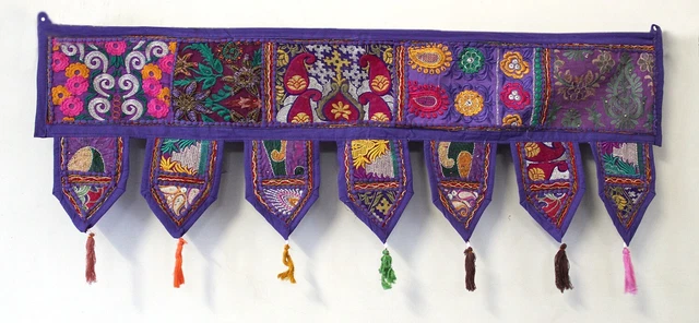 Antica finestra patchwork toran decorativa valances porta da parete da appendere decorazione casa