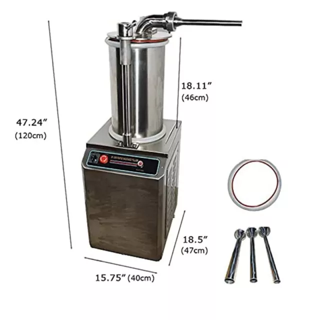 110V SF-26L Capacity Commercial Hydraulic Sausage Stuffer Vertical Sausage Maker
