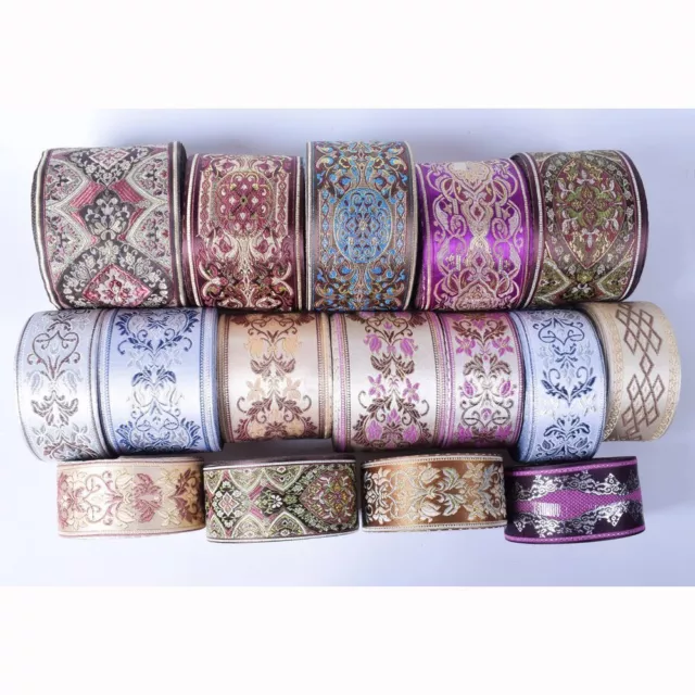 Embroidered Vintage Boho Lace Ribbon - Clothes Bag Making Embroidered Ribbons 1m