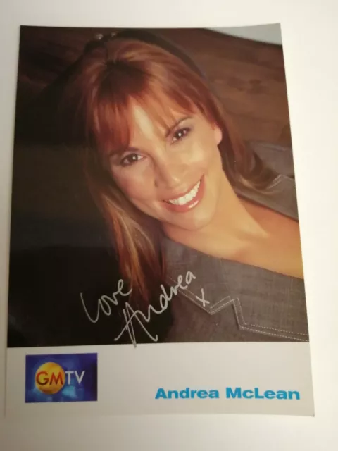 Andrea McLean - GMTV Presenter Hand Signed Photo 6x4
