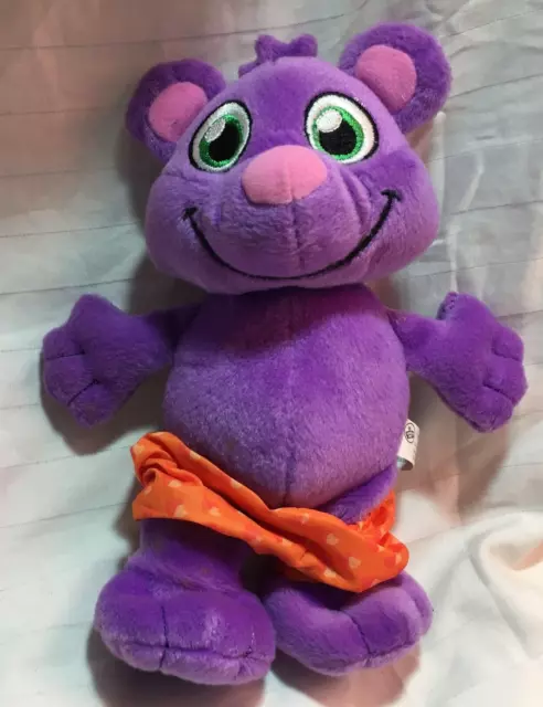 Teddy Bear Mommy & Me PURPLE WALMART 7" 2007 Small Plush w/ Orange Heart Shorts