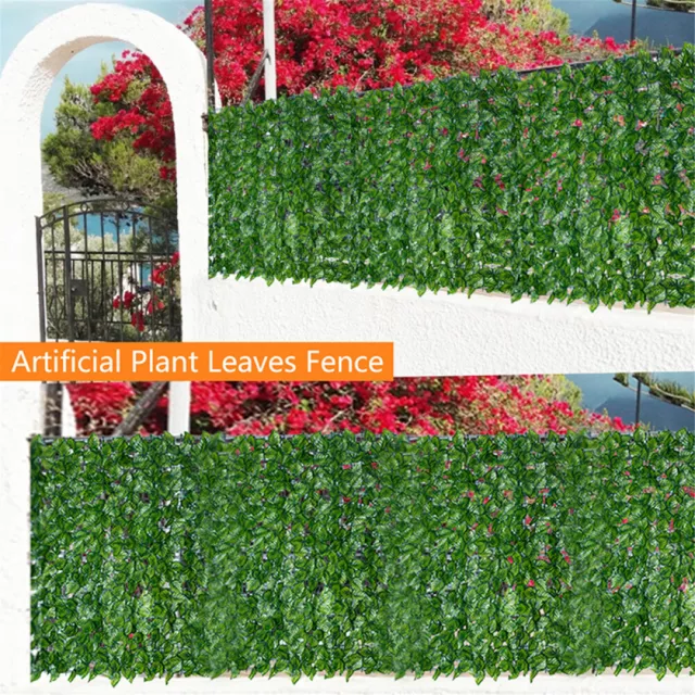 Garten Sichtschutz Zaun Efeu Hecke Künstliche Sichtschutzzaun Wandbegrünung 3x1m
