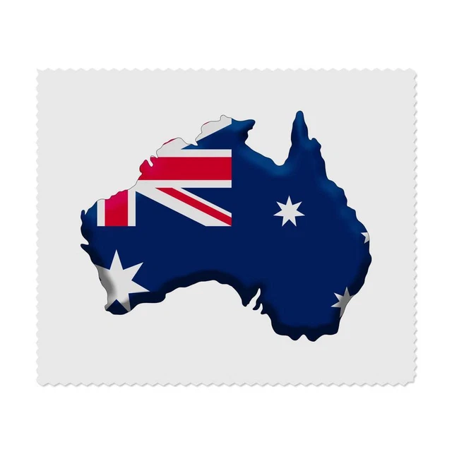 2 paños de limpieza para lentes/gafas de microfibra ""Australia Country"" (LC00019557)