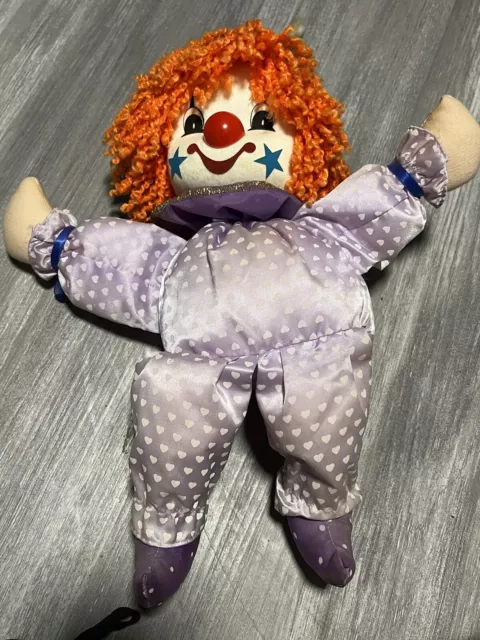 + Vtg Musical Clown Circus Wind Up Doll Gift Music Box “Hello, Dolly!” +