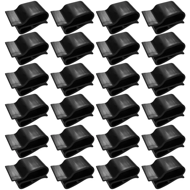 Abrazadera de cable fotovoltaico empalme ganchos de plástico marco de cable clips abdominales negros