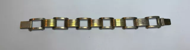 massives Art-déco Silberarmband aus 835er Silber um 1925  #32