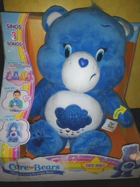 Care Bears Sing A Long Grumpy Bear, Interactive Plush Sings Talks Dances ~NEW