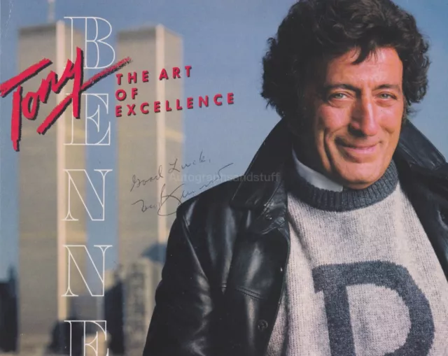 Tony Bennett HAND SIGNED 8x10 Cut, Autograph I left My Heart In San Francisco