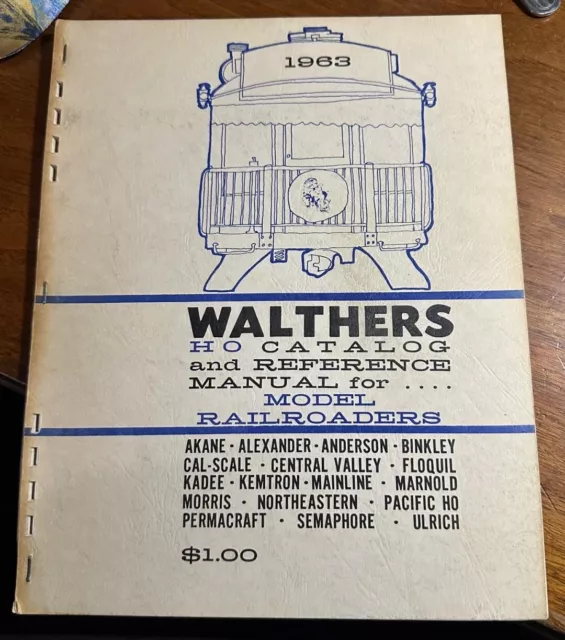 Walthers 1963 Edition Model Railroad Reference Book Catalog HO Scale