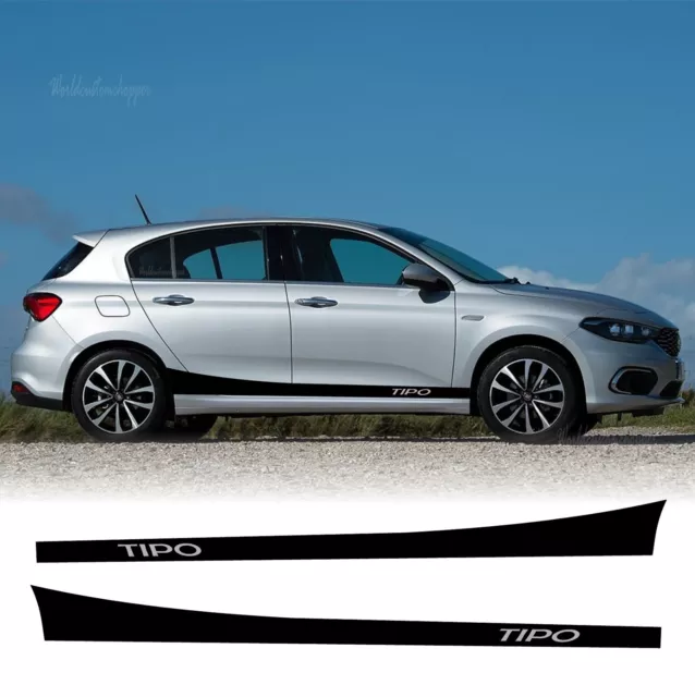 Adesivi Stickers Fiat Tipo Fasce laterali sotto porta Auto Tuning Sport