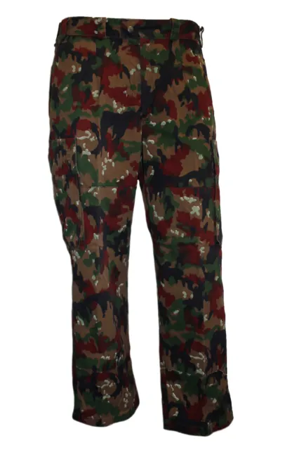 Genuine Swiss Army Issue M83 Pants Alpenflage Camo Combat Trousers Grade 1