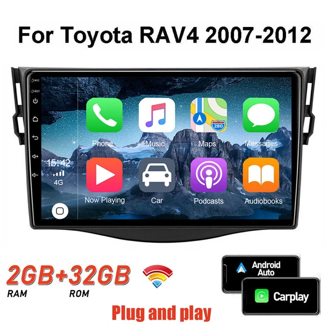 9& FOR TOYOTA RAV4 20072012 Apple Carplay GPS Android Car Stereo Radio