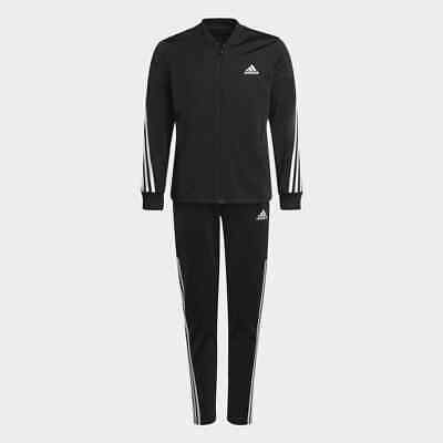 Tuta Adidas Junior Aeroready 3-Stripes Polyester Nero/Bianco - Taglia Bambina