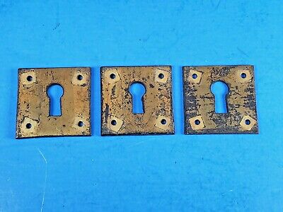 Keyhole Cover Lock Escutcheon Plate Solid Brass Steampunk Vintage Skeleton Key 3
