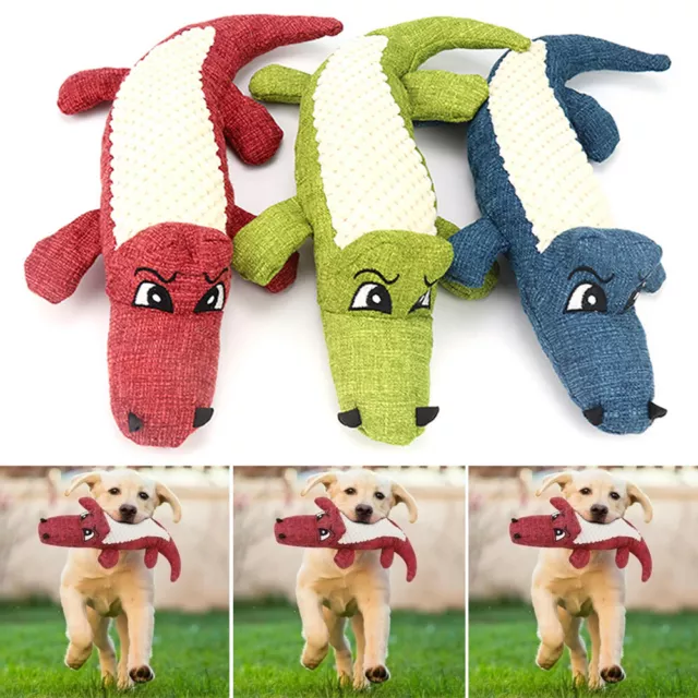 Funny Pet Dog Chew Toy Squeaker Squeaky Plush Soft Play Sound Puppy Teeth Toys &