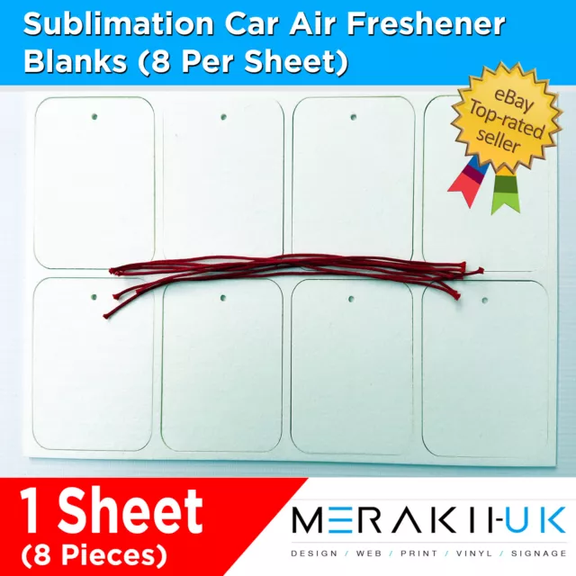 Sublimation Car Air Freshener Blanks Print Personalised CHEAPEST ON EBAY