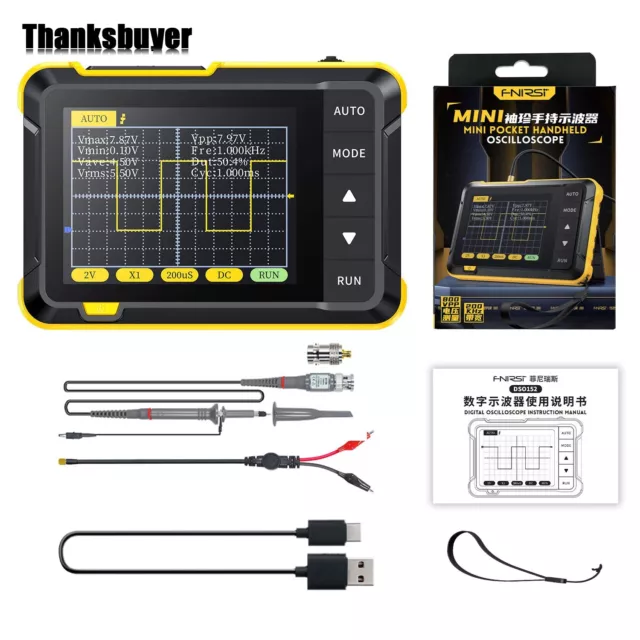 FNIRSI DSO152 Mini Digital Oscilloscope High-End Version for Teaching and Repair
