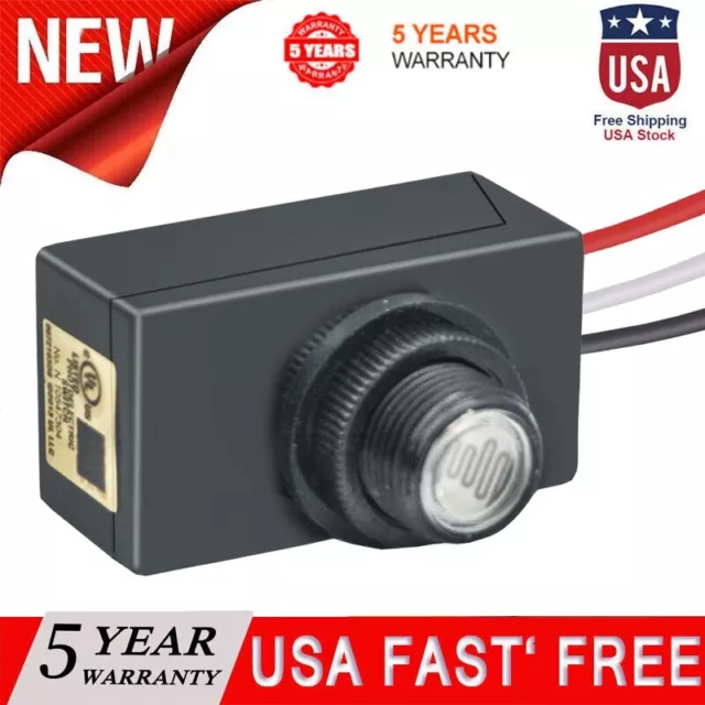 Dusk to Dawn Photocell Light Switch Auto ON Off Light Sensor Control Switch