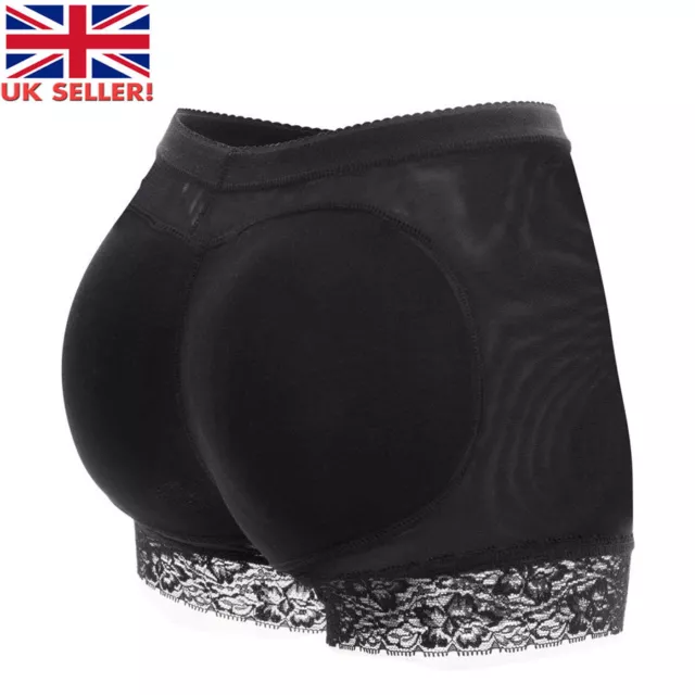 Buy Lady Middle Waist Padding Buttocks Panties Butt Lifter Enhancer Hip  Push Up Pants Women Bum Padded Seamless Underwear at Amazon.in