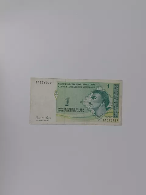 1 Maraka 1998 Bosnien und Herzegowina Banknoten Papiergeld Geldscheine