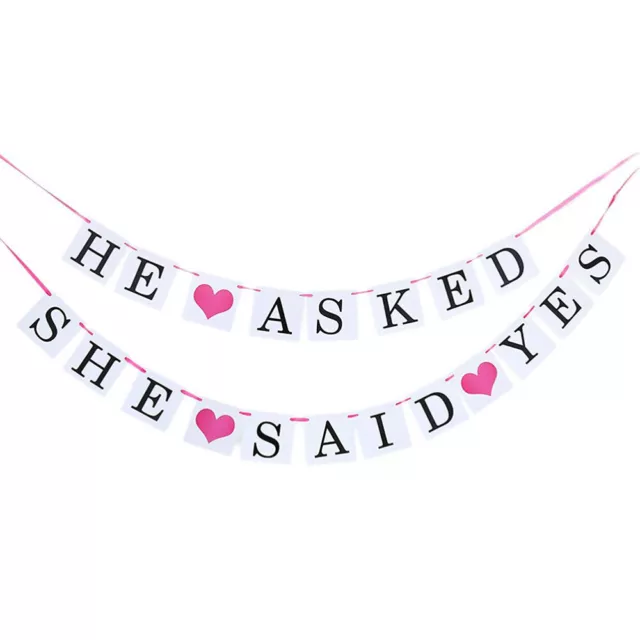 Photo Booth Props Bridal Shower Hanging Banner Wedding Decore The