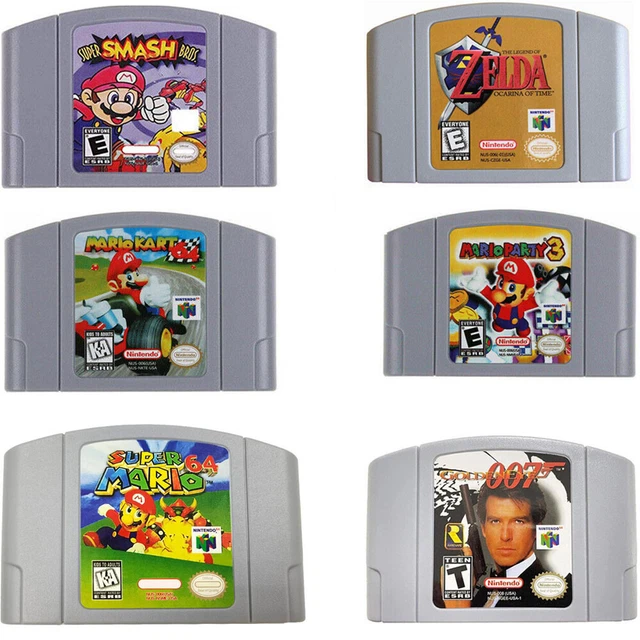 Mario Kart Golden Eye ZELDA Party Video N64 Game Cards for Nintendo Console USA