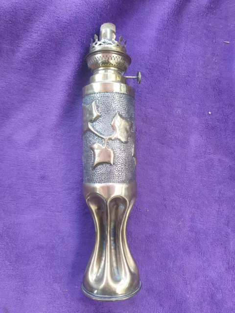 artisanat de tranchée - Lampe à pétrole douille d'obus de poilu 1914  fonctionne