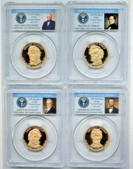 2011 S Presidential Dollar Set PCGS  PR69 CCAM Presidential Series