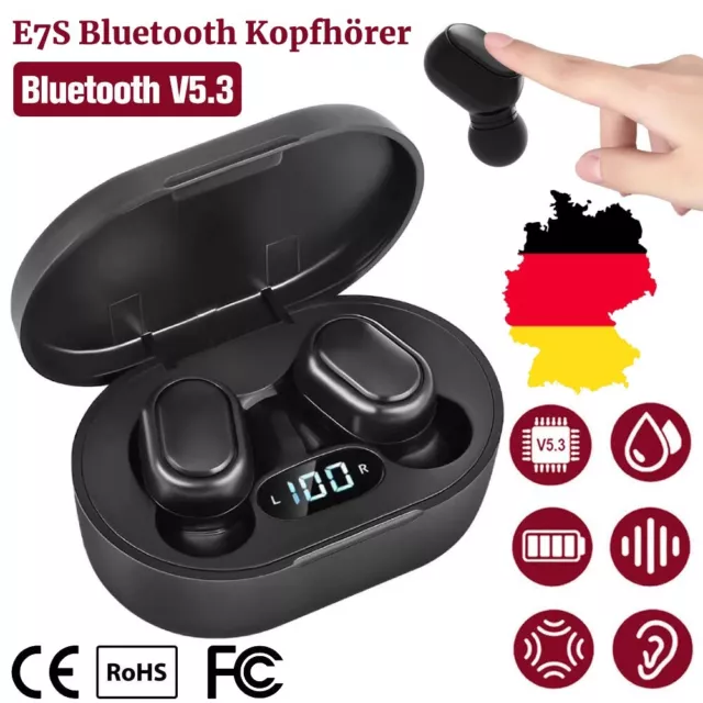 E7S Bluetooth Kopfhörer In Ear Kabellos Headset TWS Musik Sportkopfhörer 🎧🥊🏃