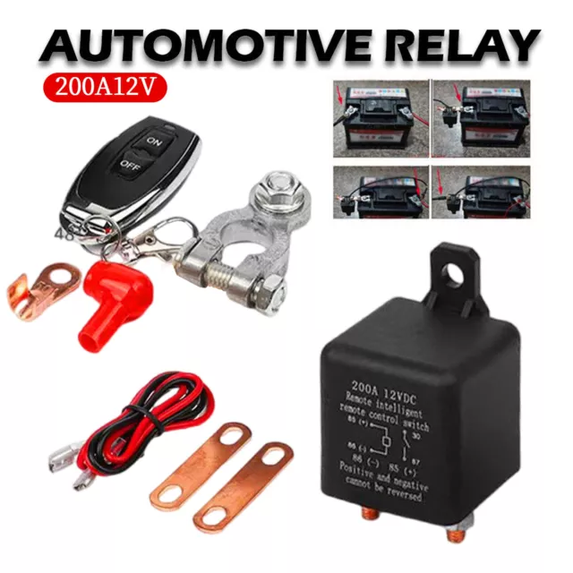 Battery Disconnect Cut Off Lsolator Master Switch W/Wireless Remote Control 24V