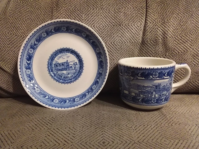 BALTIMORE & OHIO RAILROAD CENTENARY CUP/SAUCER Baltimore & Ohio RR Shenango