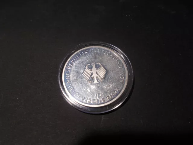 10 DM 925 g Silber BRD Gedenkmünze 1999 - 50 Jahre Grundgesetz F