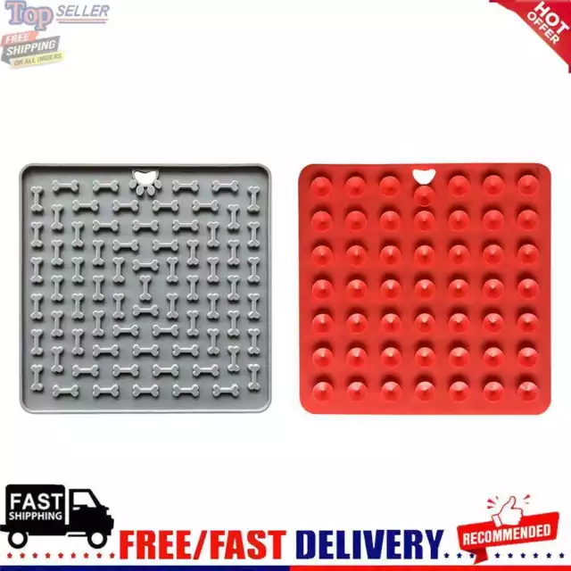 Silicone Dog Feeding Lick Mat Cat Feeder Licking Pad Slow Feeder Bowls for Pets