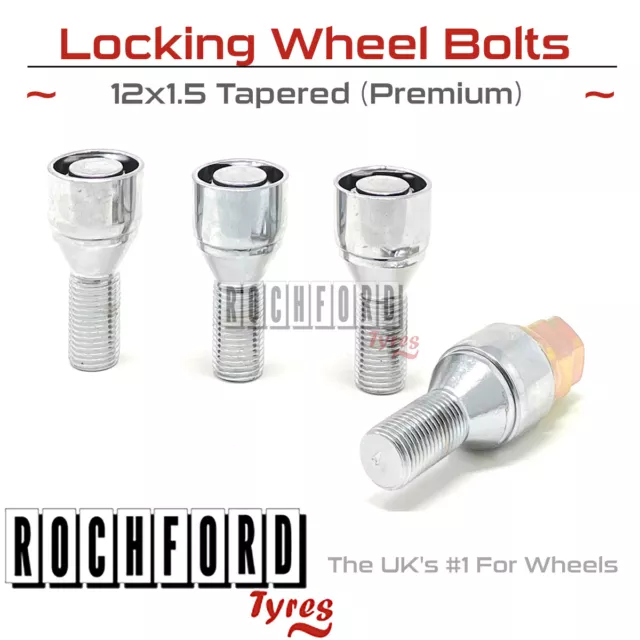 Premium Locking Wheel Bolts 12x1.5 Nuts Tapered For Vauxhall Vectra C 02-08