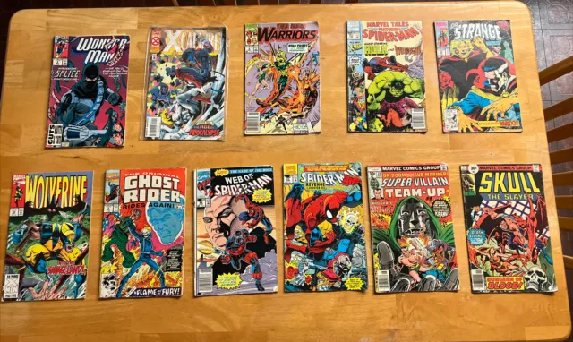 Marvel Comics Lot of 11 Spider-man Dr Strange Wolverine Ghost Rider Dr Doom