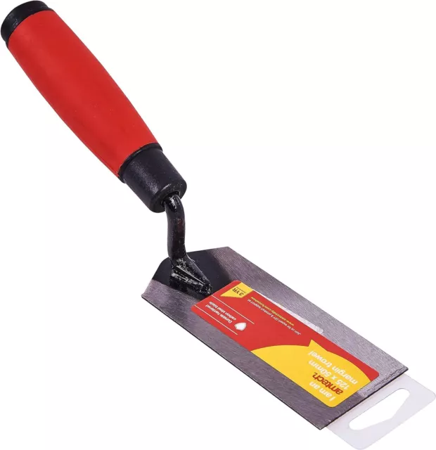 Amtech G1633 125mm (5") x 50mm (2") Margin Trowel with Soft Grip One Size