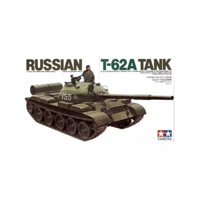 Maquette Char Russian T-62a Tank Tamiya 35108 1/35ème Maquette Char Promo