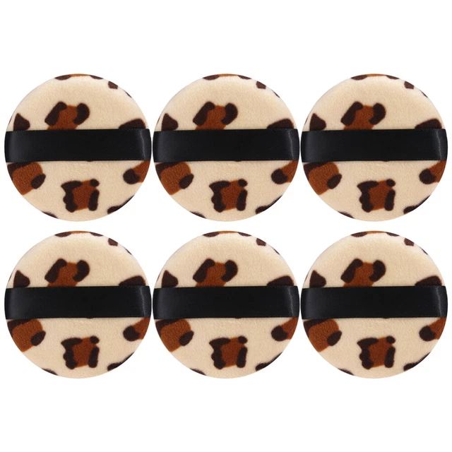 10 Stück Puderquasten Aus Velours – 6 Cm, Weiche Schwämme Für Make-up Puder & Foundation