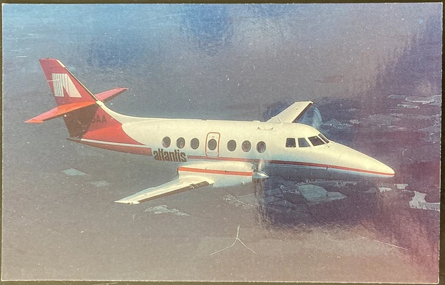 AIRLINE AIRPLANE POSTCARD (M44)~ATLANTIS AIRLINES BAe 3101 JETSTREAM 31