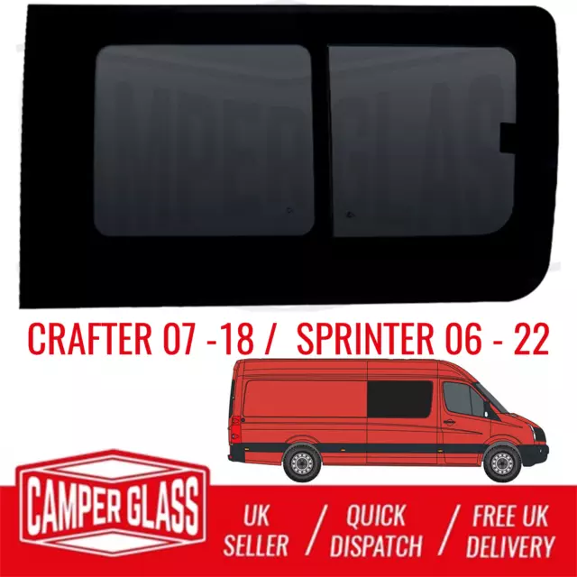 CRAFTER (07-18) /MERCEDES Sprinter (06-20) Driver Side Sliding Privacy  Window £184.95 - PicClick UK