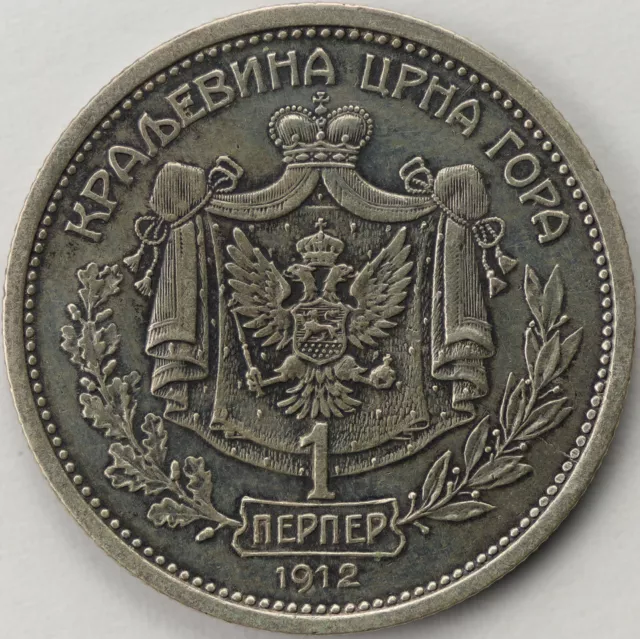 1 Perper - Montenegro - 1912 - Nicholas I - SS