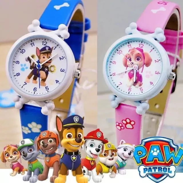 3D Paw Patrol Watches Wrist Watch Analogue Kids Girl Boys Children Cartoon