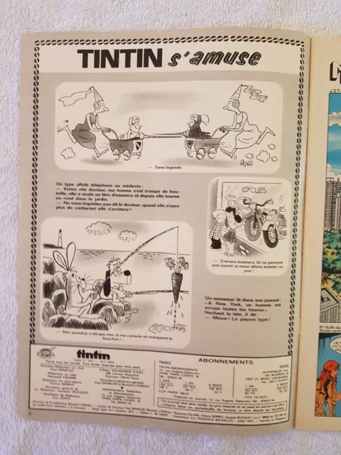 Tintin N°132 15/7/1975 Mr Magellan Gomez Et Gonzalez Dossier Rallye Ric Hochet 3