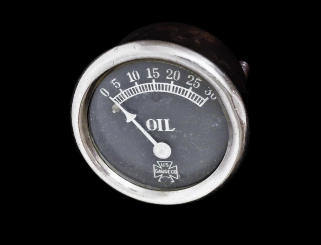 1920s 1922 Cleveland 4 ACE Indian Henderson Motorcycle Oil Gauge Vintage Antique